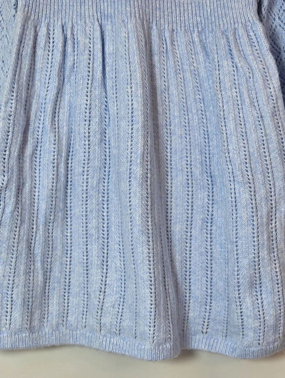 NWT Gymboree Pointelle Sweater Dress Girls 12 Blue Holiday